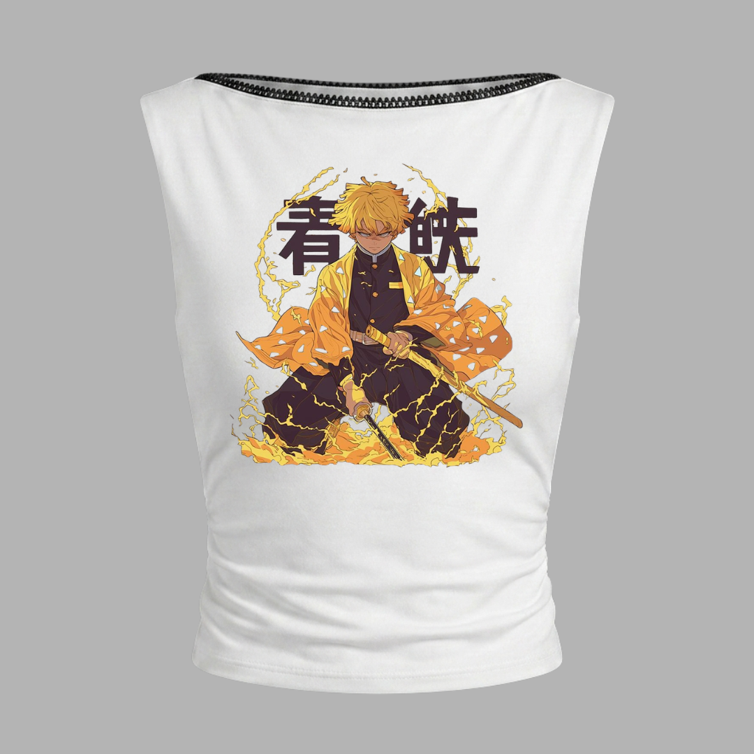 TOP CUELLO BARCO ZENITSU DEMON SLAYER