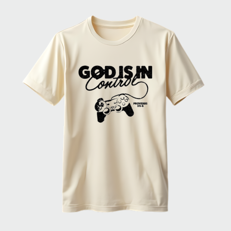 FRANELA GOD IS IN CONTROL CRISTIANA