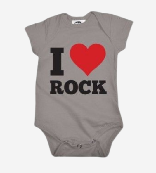 BODY PARA BEBÉ I LOVE ROCK MÚSICA ROCK