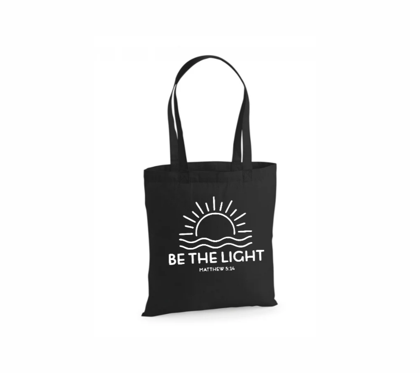 TOTE BAG BE THE LIGHT CRISTIANO