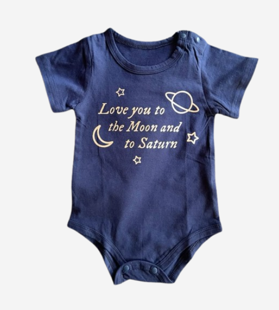 BODY PARA BEBÉ LOVE YOU TO THE MOON AND IN SATURN