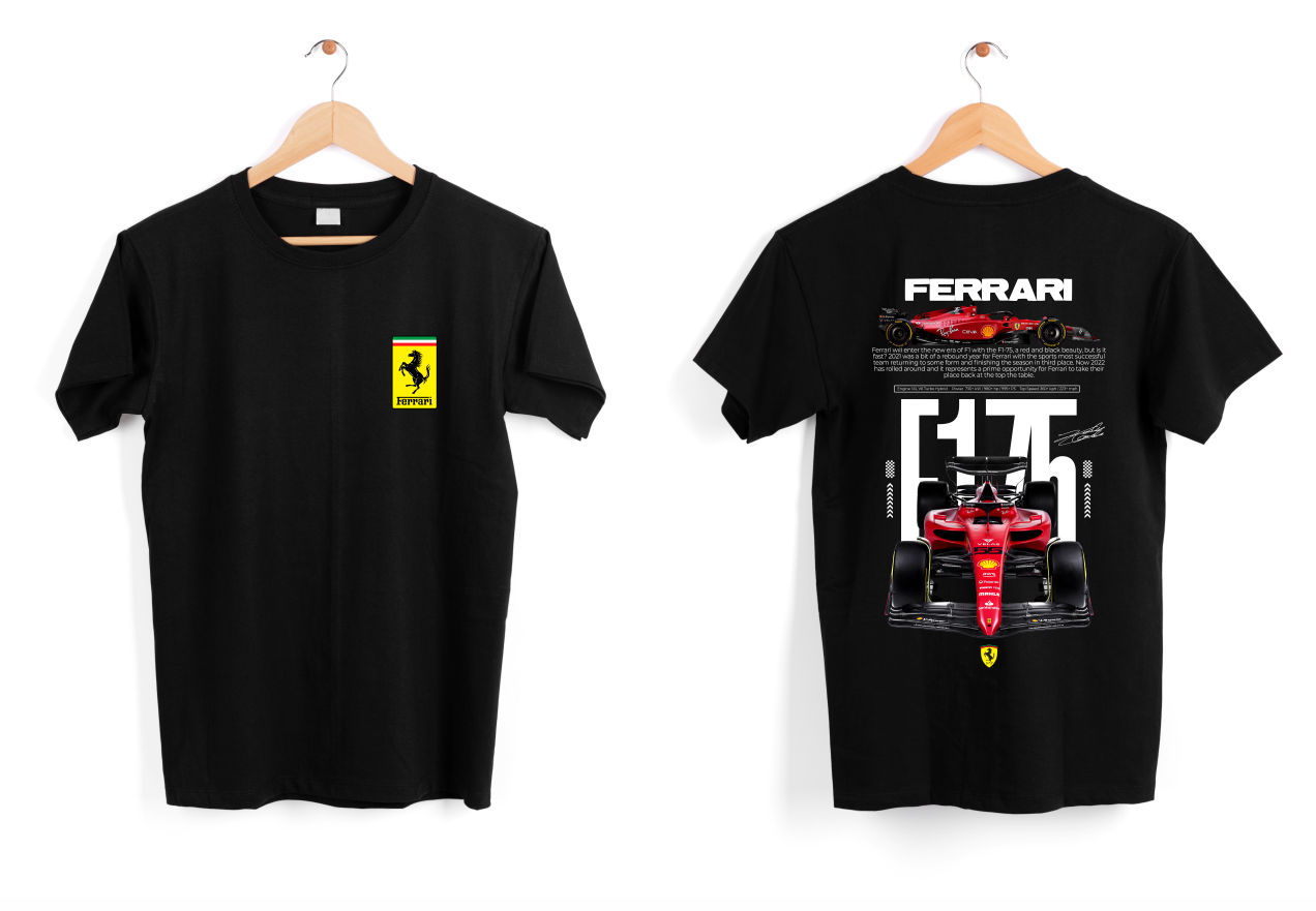 FRANELA FERRARI FÓRMULA 1 CARROS