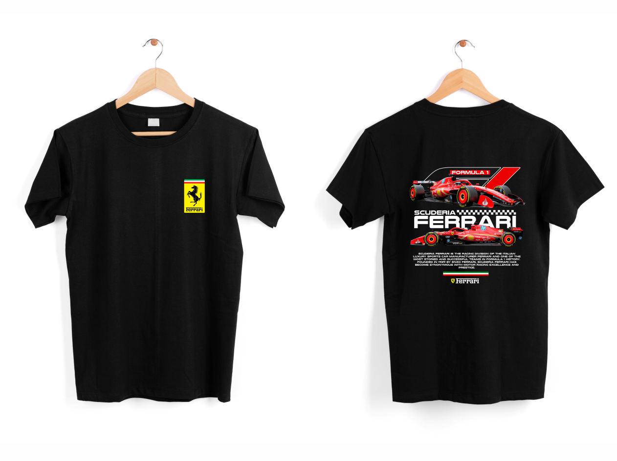 FRANELA FERRARI FÓRMULA 1 CARROS