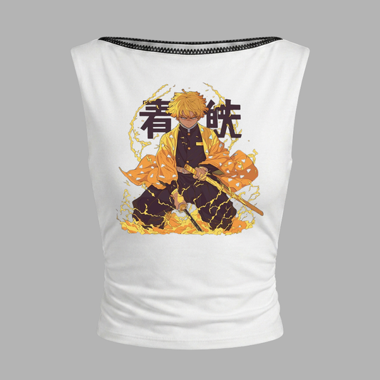 TOP CUELLO BARCO ZENITSU DEMON SLAYER