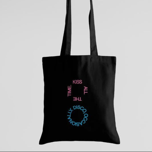 TOTE BAG KISS ALL THE TIME. DISCO, OCCASIONALLY HARRY STYLES 1D