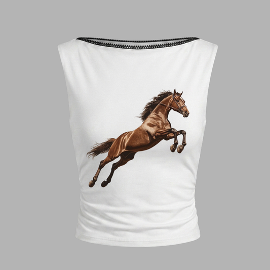 TOP CUELLO BARCO CABALLO ANIMALES
