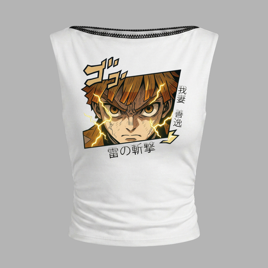 TOP CUELLO BARCO ZENITSU DEMON SLAYER