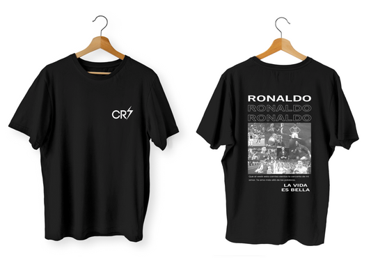 FRANELA CR7 B&W FUTBOL