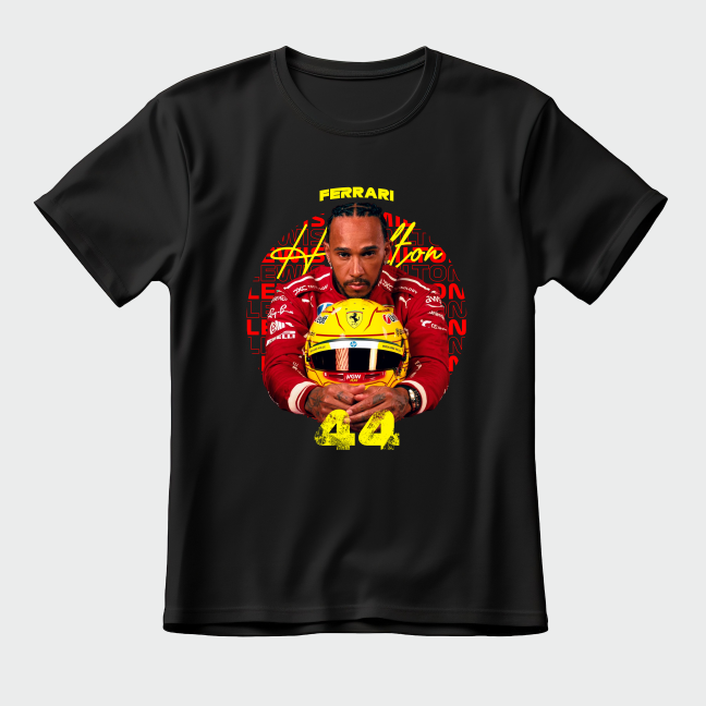 FRANELA FERRARI LEWIS HAMILTON FÓRMULA 1 CARROS