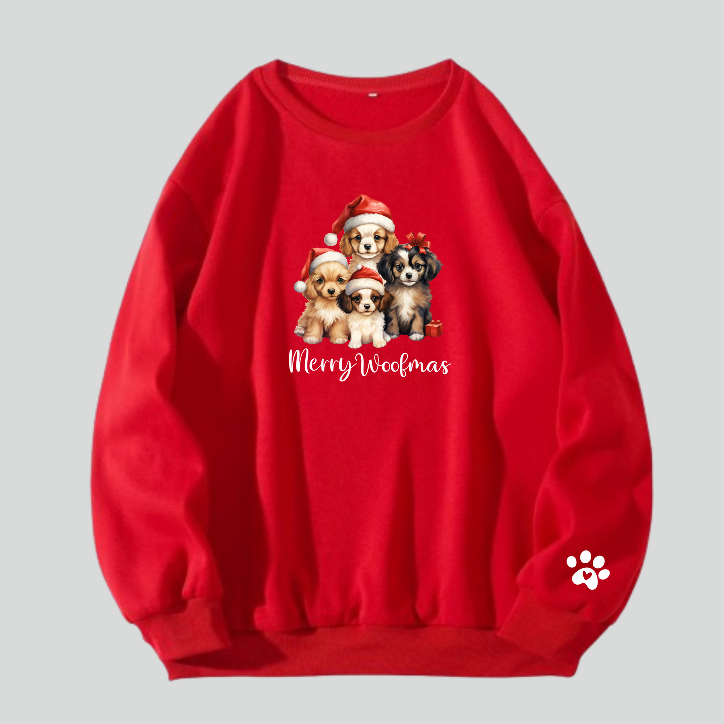 SUÉTER MEOWY WOOFMAS PERRITOS NAVIDAD