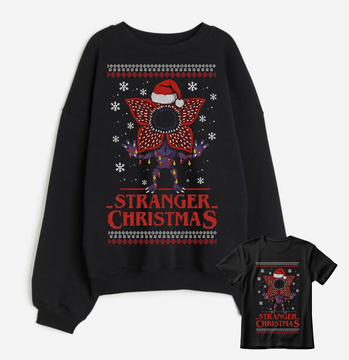 SUÉTER STRANGER CHRISTMAS CULTURA POP SERIES NAVIDAD