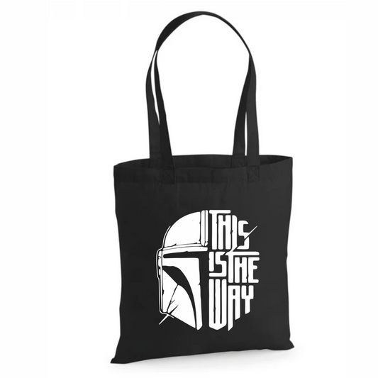 TOTE BAG THIS IS THE WAY STAR WARS CULTURA POP