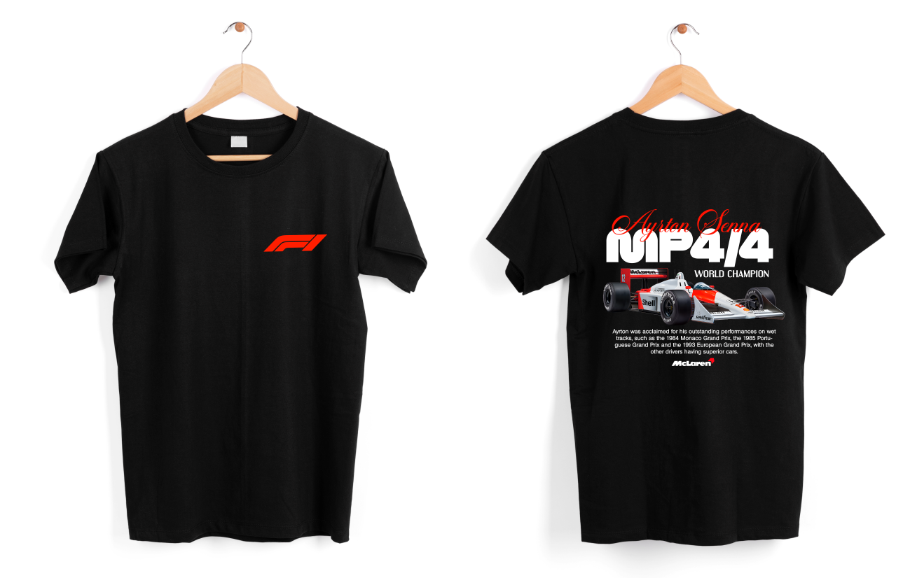 FRANELA AYRTON SENNA FÓRMULA 1 CARROS