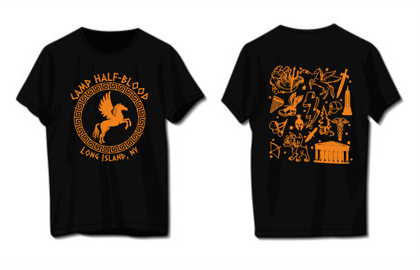 FRANELA CAMP HALF BLOOD NEGRA PERCY JACKSON LITERATURA