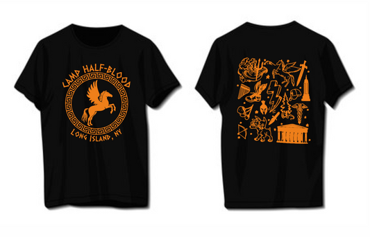 FRANELA CAMP HALF BLOOD NEGRA PERCY JACKSON LITERATURA