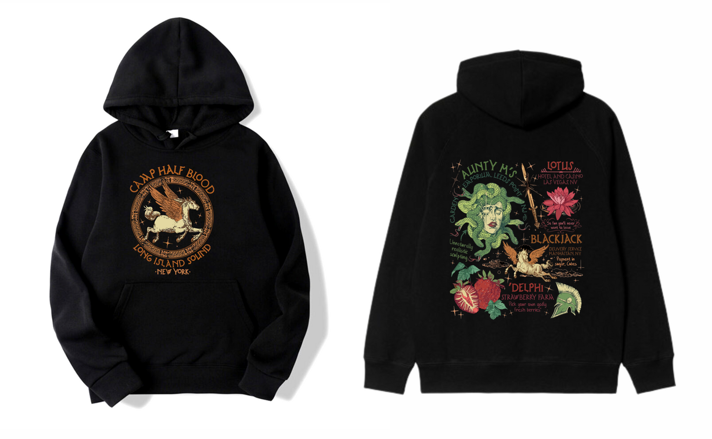 HOODIE CAMP HALF BLOOD VINTAGE PERCY JACKSON LITERATURA