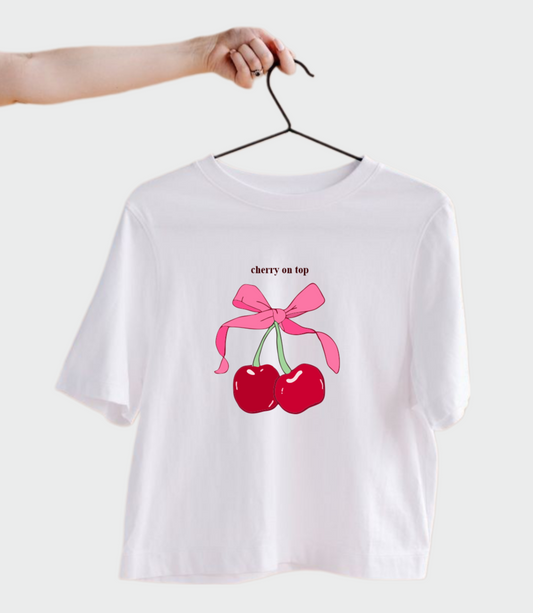 FRANELA CHERRY ON TOP GIRLY