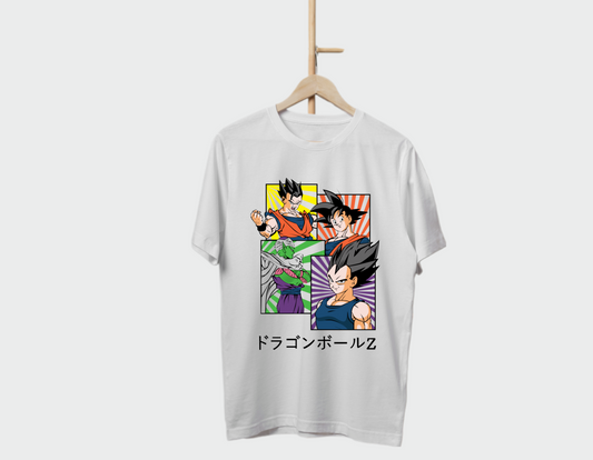 FRANELA GOKU, GOHAN, PICCOLO, VEGUETA DRAGON BALL ANIME