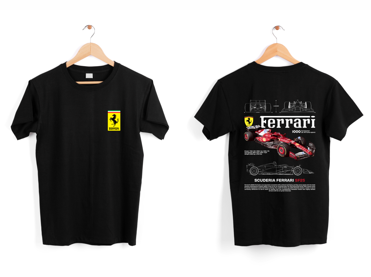 FRANELAL FERRARI FÓRMULA 1 CARROS