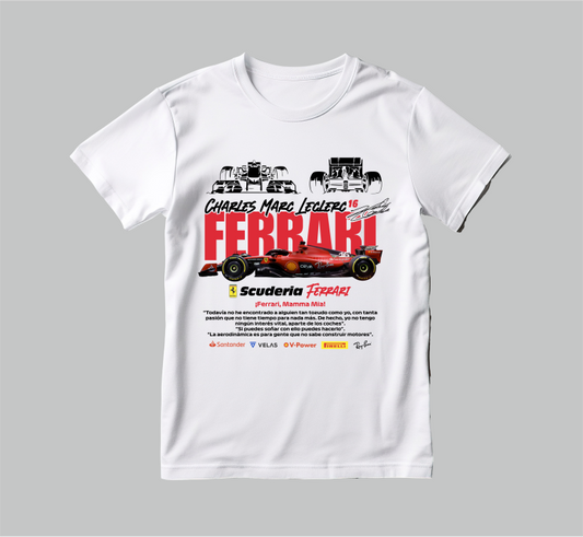 FRANELA FERRARI FÓRMULA 1 CARROS