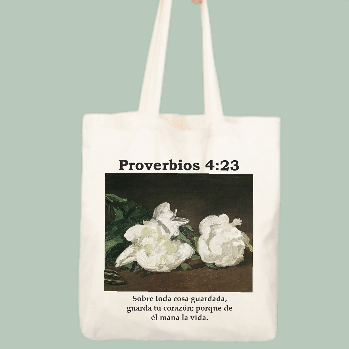 TOTE BAG PROVERBIOS 4:23 CRISTIANO