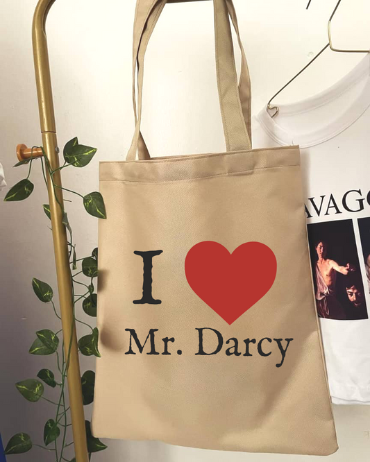 TOTE BAG I LOVE MR. DARCY LITERATURA ORGULLO Y PREJUICIO