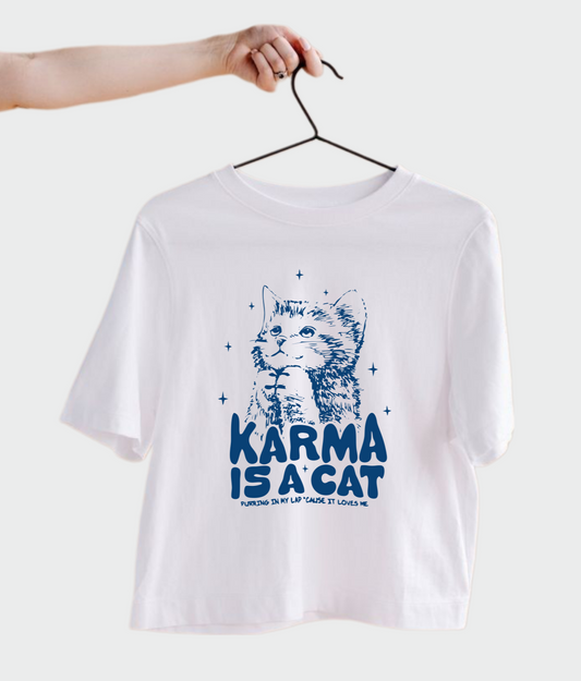 FRANELA KARMA IS A CAT TAYLOR SWIFT MÚSICA POP