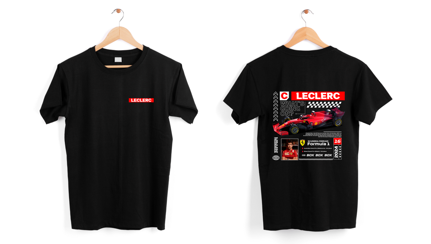 FRANELA LECLERC FÓRMULA 1 CARROS