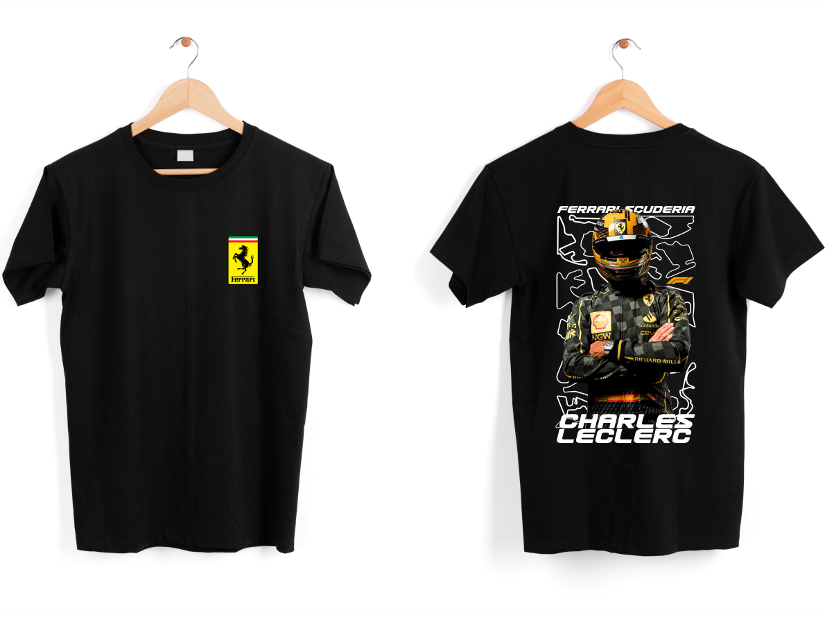 FRANELA FERRARI LECLERC FÓRMULA 1 CARROS