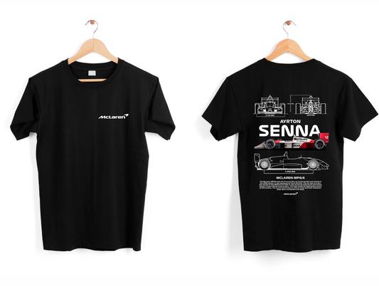 FRANELA AYRTON SENNA MCLAREN FÓRMULA 1 CARROS