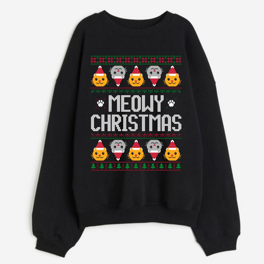SUÉTER MEOWY CHRISTMAS GATOS NAVIDAD