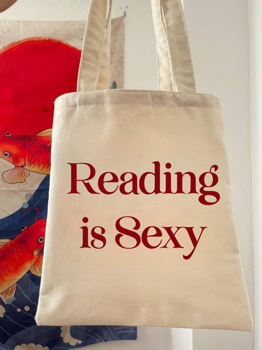 TOTE BAG READING IS SEXY LITERATURA