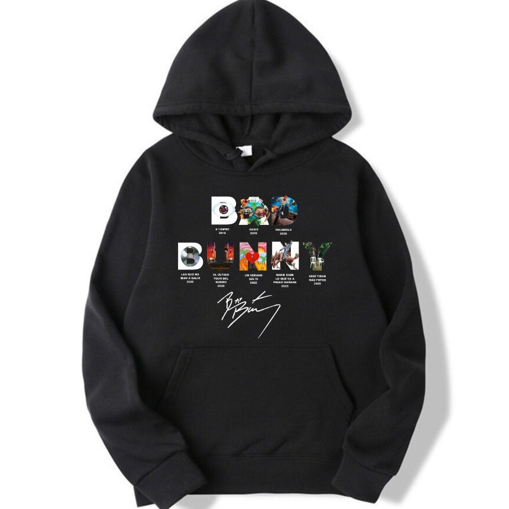 HOODIE BAD BUNNY DISCOS MÚSICA