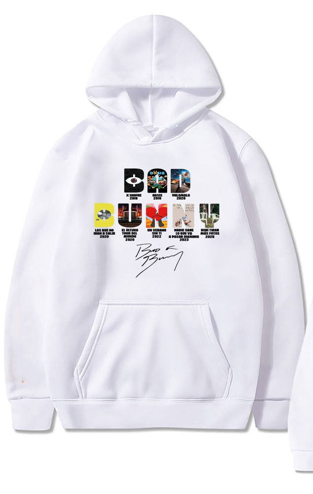 HOODIE BAD BUNNY DISCOS MÚSICA