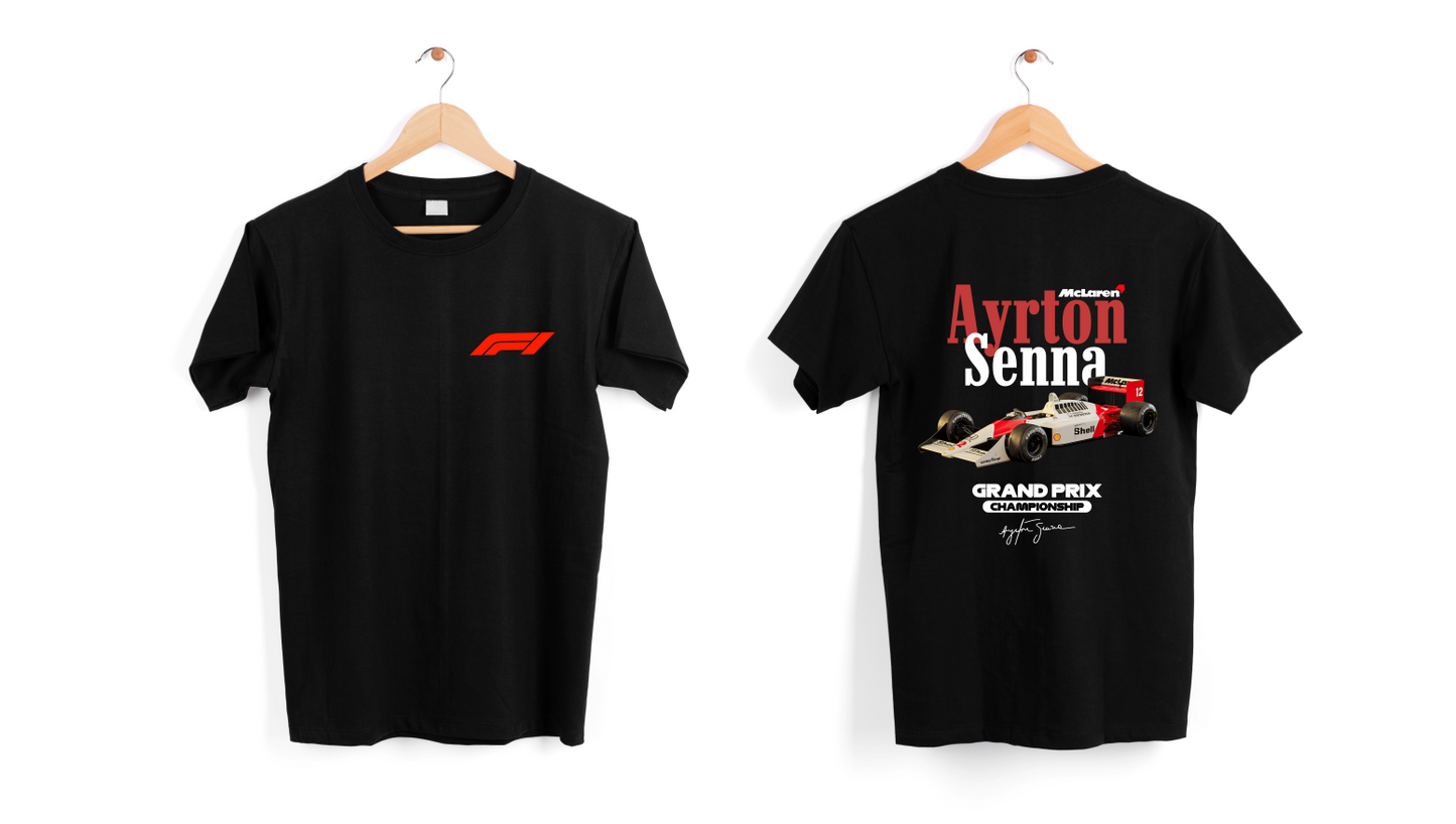 FRANELA AYRTON SENNA FÓRMULA 1 CARROS