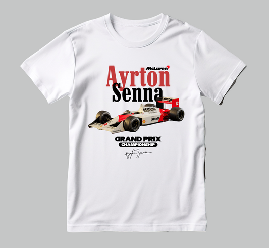 FRANELA AYRTON SENNA FÓRMULA 1 CARROS