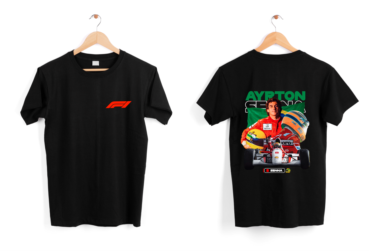 FRANELA AYRTON SENNA FÓRMULA 1 CARROS