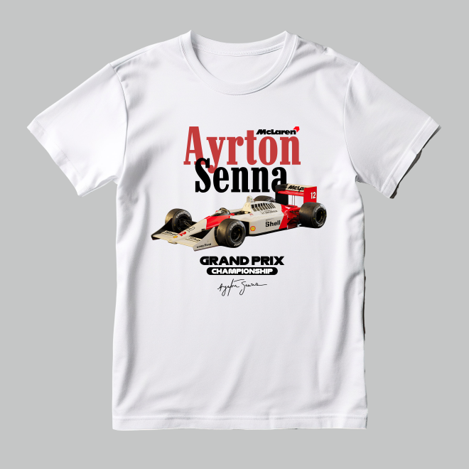 FRANELA AYRTON SENNA FÓRMULA 1 CARROS