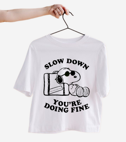 FRANELA SNOOPY SLOW DOWN